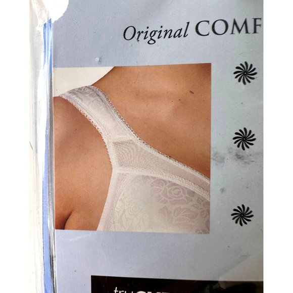 New Playtex 18 Hour Original Comfort Strap Wirefree Bra Sz 36C Floral La… - Picture 5 of 12